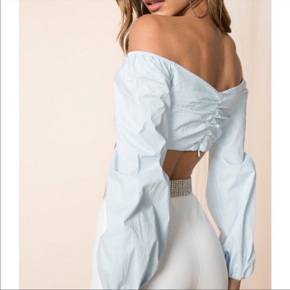 Ballon sleeve top- revolve